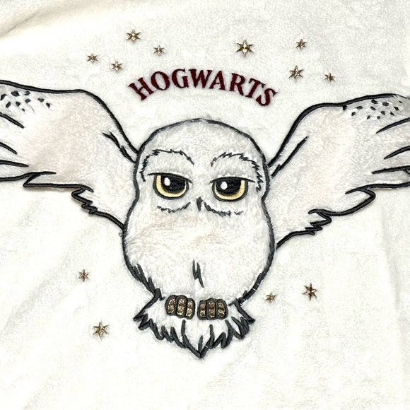 Harry Potter Hogwarts Owl Sweatshirt Kids White Long Sleeve sweater - Picture 2 of 4